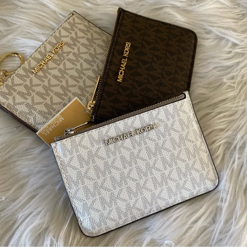 New Michael Kors jet set small coin pouch with ID wallet - Picture 3 of 15